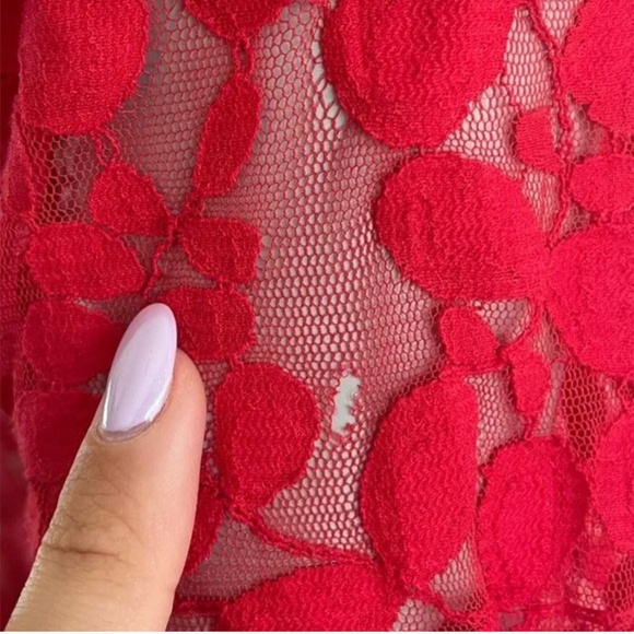 FREE PEOPLE| FLORAL MESH LACE DRESS - Picture 15 of 15